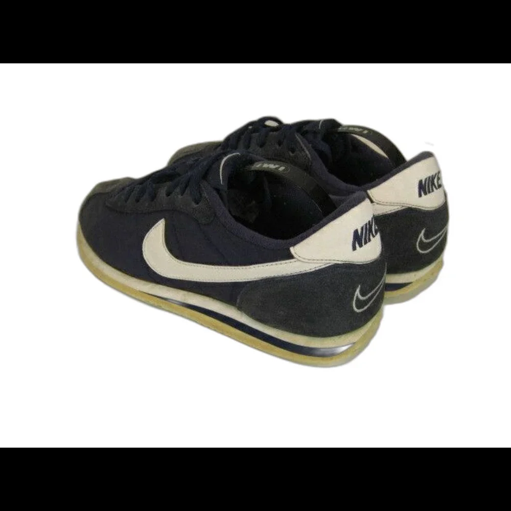 Youth Nike Swoosh Navy/White Running Athletic Tennis Shoes Sneakers sz 7Y